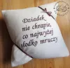 Prezent od wnuków dla Dziadka - poduszka z dedykacją