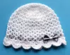 Czapeczka dla noworodka na szydełku - KOLEKCJA KOKARDKI - 13