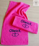 Ręcznik do przedszkola dla dziewczynki