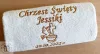 Prezent na Chrzest dla Dziewczynki - ręcznik haftowany