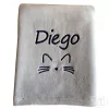 Koc dla KOTA z imieniem haftem PREZENT dzień zwierzaka - 2