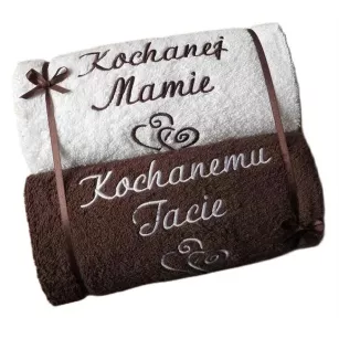 Ręcznik z napisem - prezent na Dzień Matki, Ojca - dla Mamy Taty