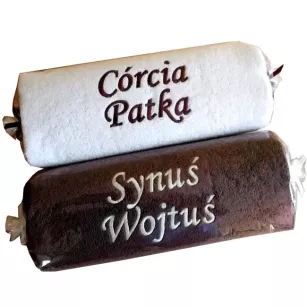 Prezent na dla Córki, Syna - urodziny, imieniny, święta - ręcznik z haftem