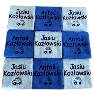 Ręcznik z haftem dla dziecka do przedszkola szkoły 30x50 cm