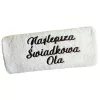 Prezent dla Świadkowej na podziękowanie ślubne - ręcznik personalizowany z haftem, napisem