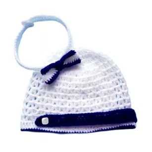 Komplet szydełkowy 2-cz. czapka+muszka KOLEKCJA KLASYCZNA