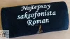Prezent dla saksofonisty, muzyka - ręcznik z haftem