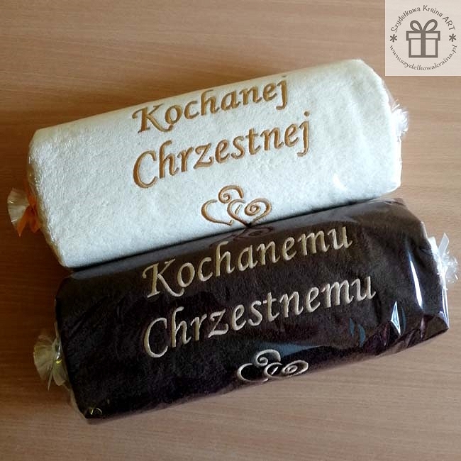 ozdobne opakowanie podziękowanie dla chrzestnej, chrzestnego szyelkowakraina