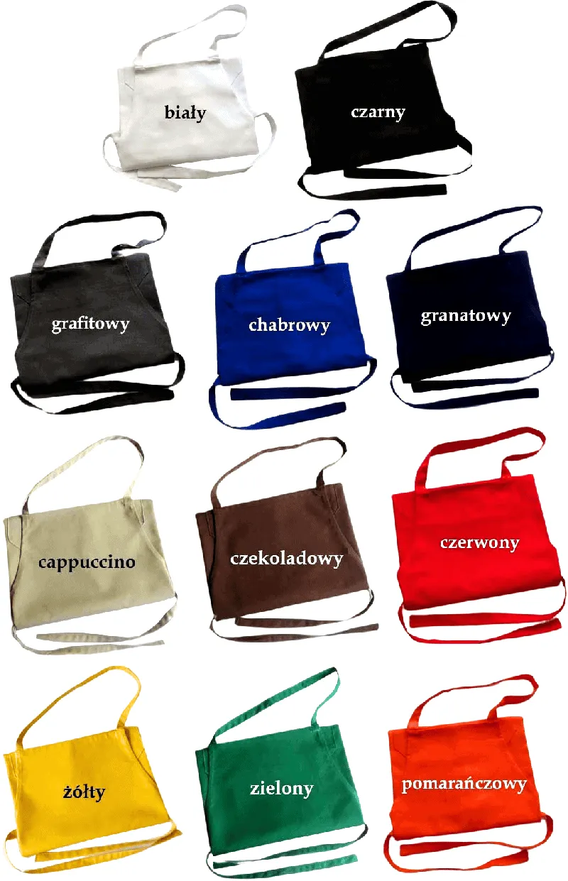 kolory fartuchów do wyboru 