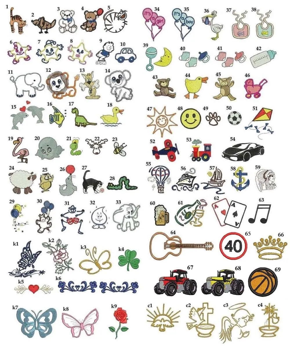 motywy haft motywy graficzne do haftu